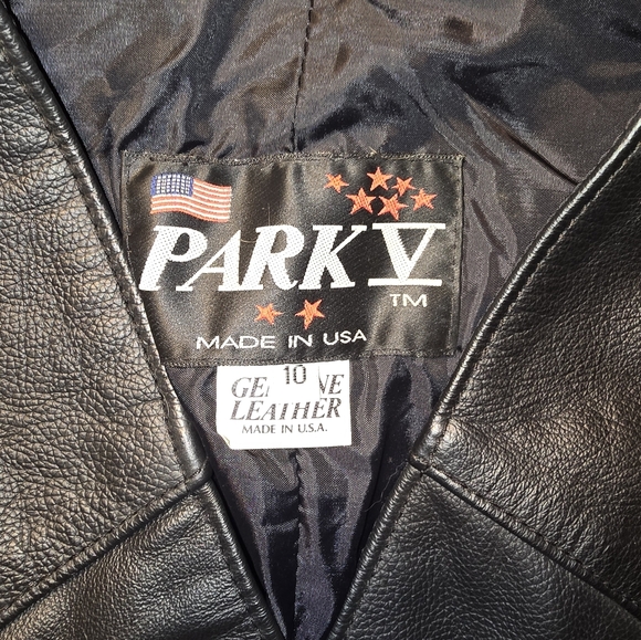 Leather biker vest - Picture 3 of 4